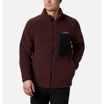 Columbia Mountainside Heavyweight Sherpa Fleece, Chamarras Rojos Negros Para Hombre | 812934-NDK